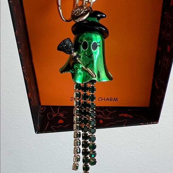 Betsey Johnson | Emerald Ghost Witch Bag Charm - Picture 10 of 10